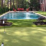 Grass Around Pool in Boise, Idaho